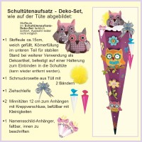 Eule Olivia the Owl Schultuetenschmuck-Set