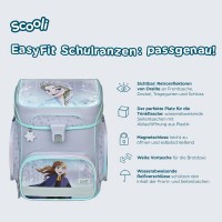 Scooli Frozen EasyFit Schulranzen-Set 9tlg. mit Sporttasche, Schultuete, Brotdose und Trinkflasche