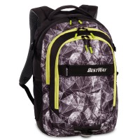 BESTWAY Schulrucksack Grau Gelb