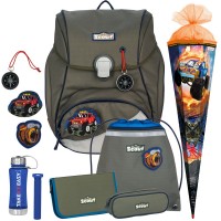 Scout Adventure Alpha Schulranzen-Set 6tlg. mit Schultuete und Trinkflasche