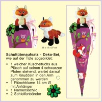 Fuchs Frieda the Fox Schultütenschmuck-Set