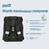 Scooli Star Wars EasyFit Schulranzen-Set 12tlg. mit Sporttasche, Schultuete, Brotdose und Trinkflasche, Schreibset, Folienballon und Regenhuelle