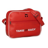 Take It Easy EAZY BAG Umhängetasche Collegetasche Rot