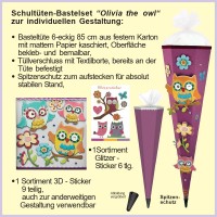 Eule Olivia the Owl Schultueten-Bastelset