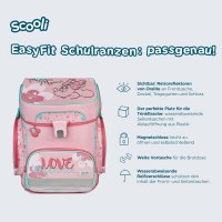 Scooli Minnie Mouse EasyFit Schulranzen-Set 9tlg. mit Sporttasche, Schultuete, Brotdose und Trinkflasche