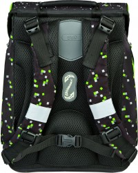 Scooli Space Robots Glow Edition Schulranzen-Set 9tlg. mit Schultuete, Sporttasche, Brotdose, Trinkflasche