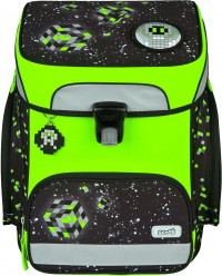 Scooli Space Robots Glow Edition Schulranzen-Set 9tlg. mit Schultuete, Sporttasche, Brotdose, Trinkflasche