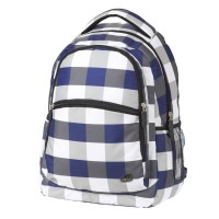 Classic Blau Karo WALKER Schulrucksack