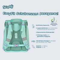 Scooli Butterfly Wishes EasyFit Schulranzen-Grundset 5tlg.