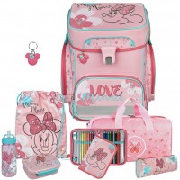 Scooli Minnie Mouse EasyFit Schulranzen-Set 8tlg. mit Sporttasche, Brotdose und Trinkflasche