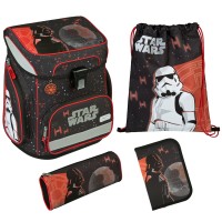 Scooli Star Wars EasyFit Schulranzen-Set 8tlg. mit Sporttasche, Brotdose und Trinkflasche